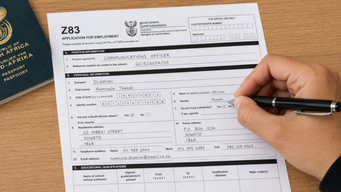 How to Fill Z83 Form 2026